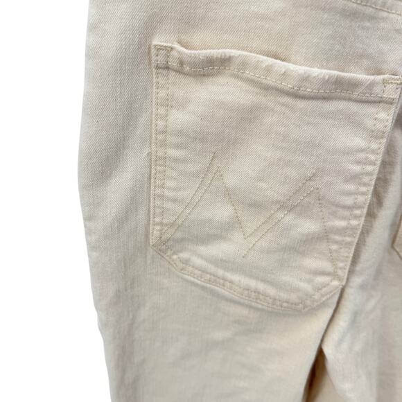 MOTHER Superior‎ Overalls The Patch Pocket Overall Ankle Women's Size XS Cream - Picture 6 of 12